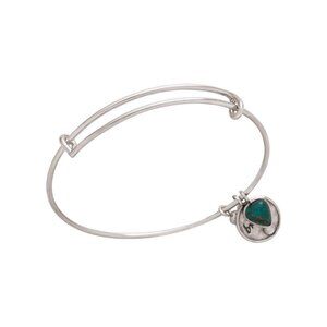 Silpada “Be Bright” Sterling Silver Swarovski Crystal Turquoise Bracelet